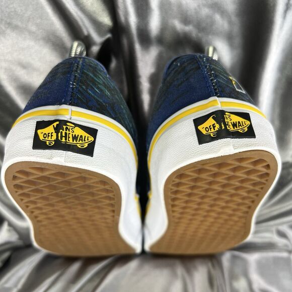 Vans Unisex National Geographic Blue Ocean Print Lace-Up Low Top Shoes M 7.5/W 9 - Picture 9 of 16